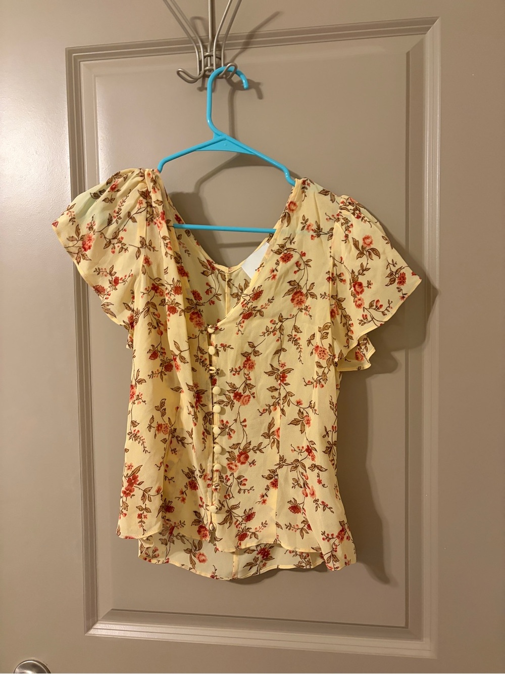 Reformation Ramona Top Yellow - Size 8 - Picture 5 of 8
